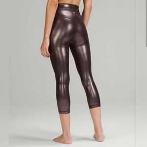 Lululemon Align High-Rise cropped Pant Shine Radiate Foil Print 6